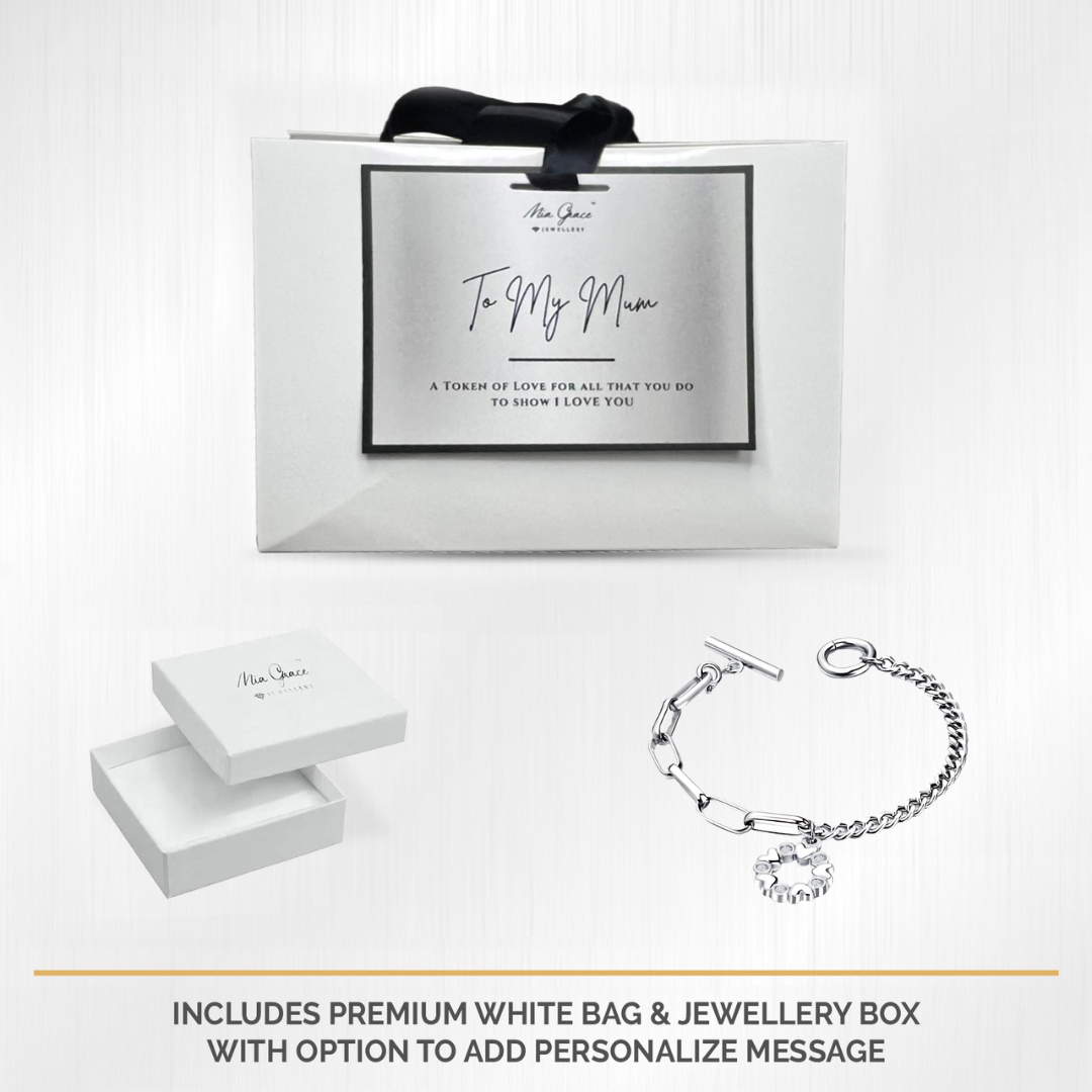 MGJ™ Crystal Love Heart Charm Toggle Bracelet