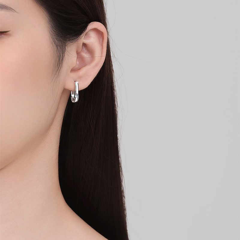 MGJ™ 1ct Moissanite Hoop Earrings | 925 Sterling Silver, VVS1 Clarity ,18K White Gold Plated