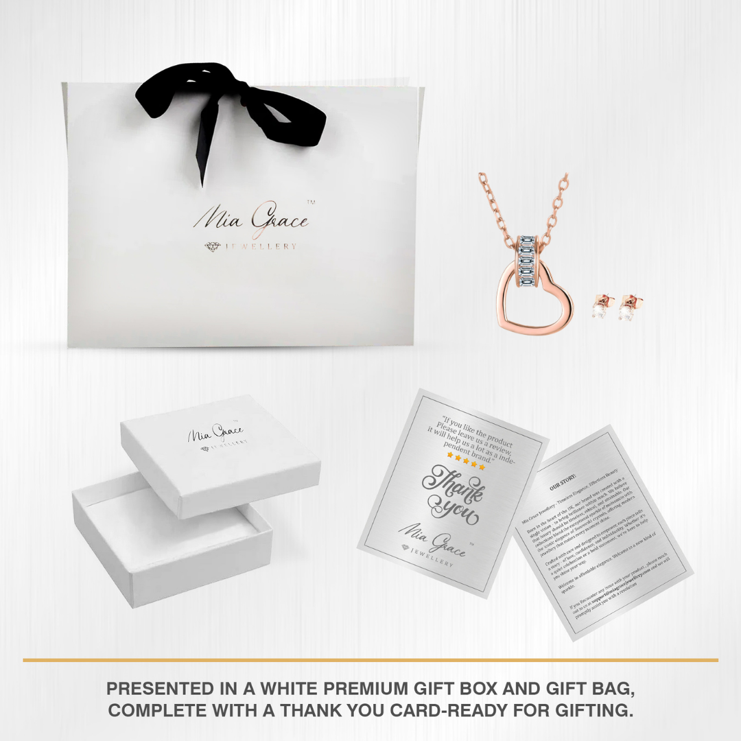 MGJ™ Heart Charm Pendant & Earrings