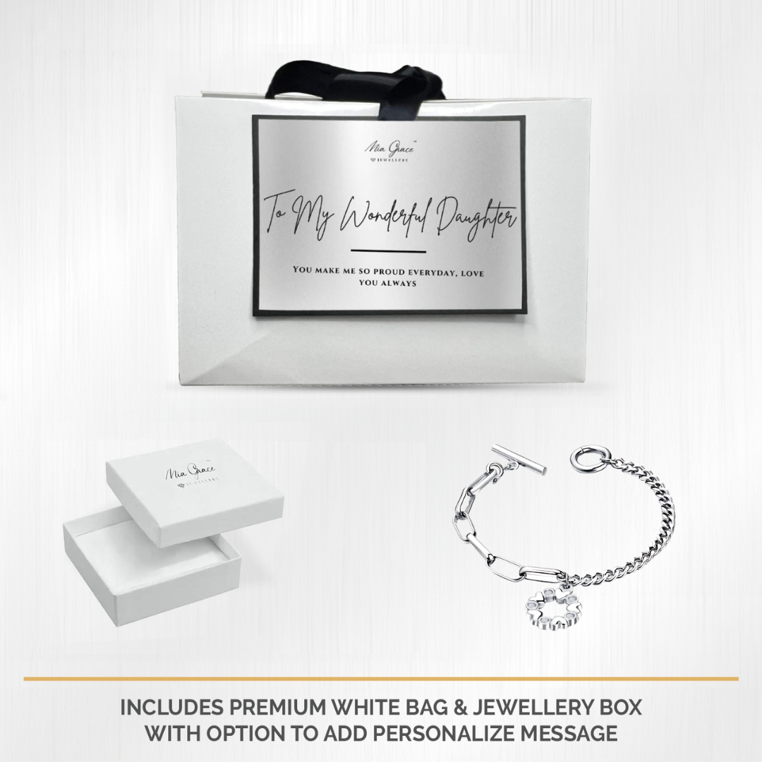 MGJ™ Crystal Love Heart Charm Toggle Bracelet