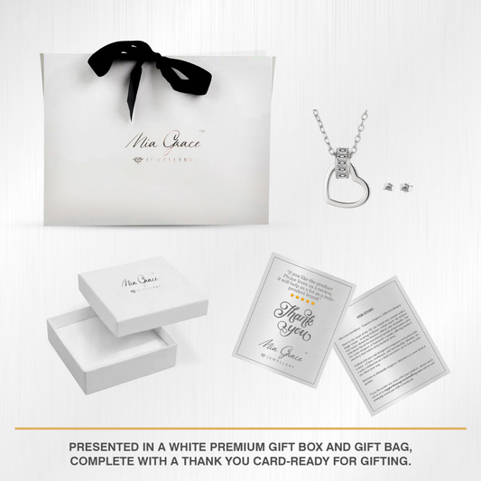 MGJ™ Heart Charm Pendant & Earrings