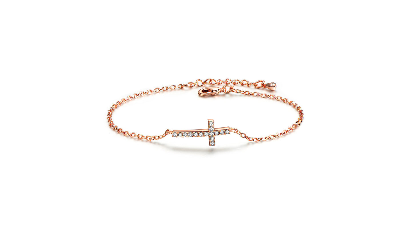 Pave Cross Bracelets