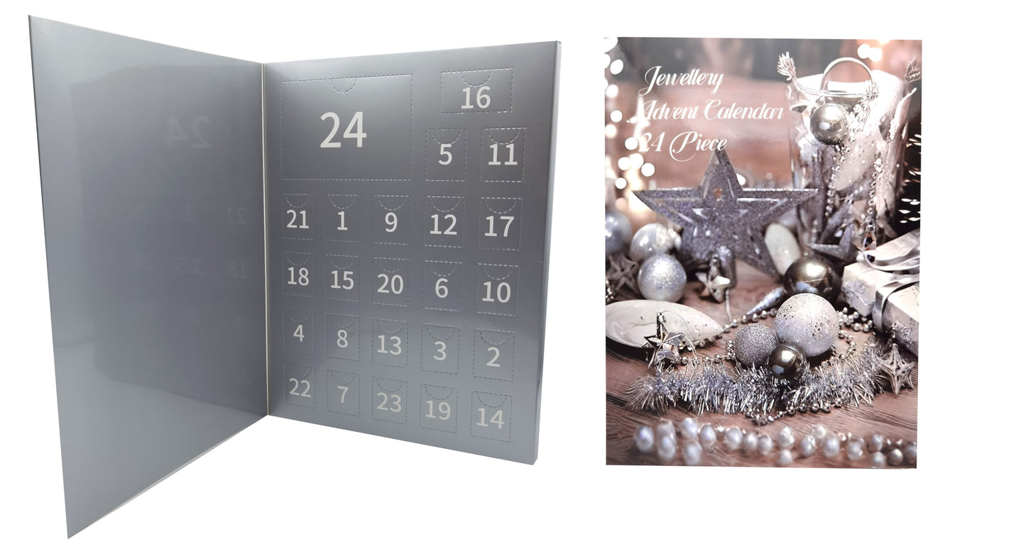 24 Piece Jewellery Advent Calendar Encrusted with Crystals from Swarovski