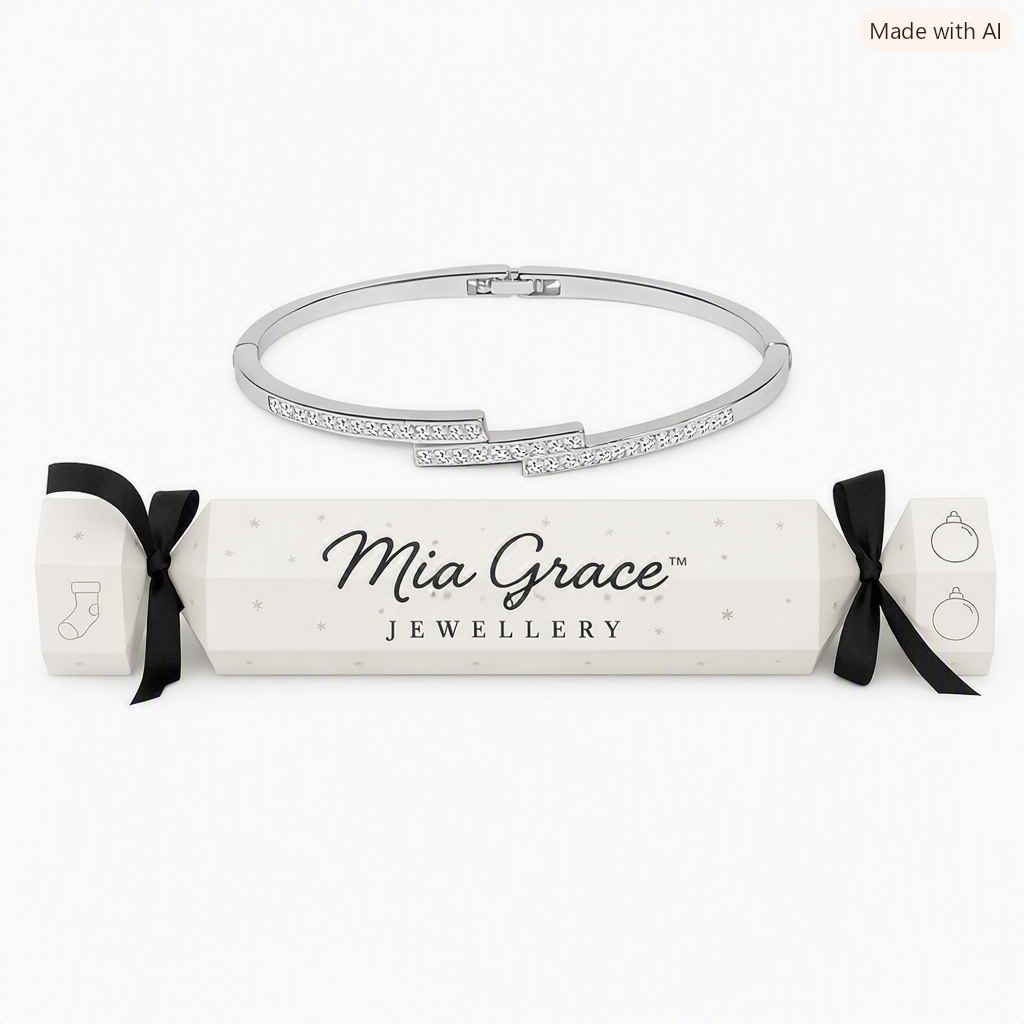 Triple Crystal Row Bangle