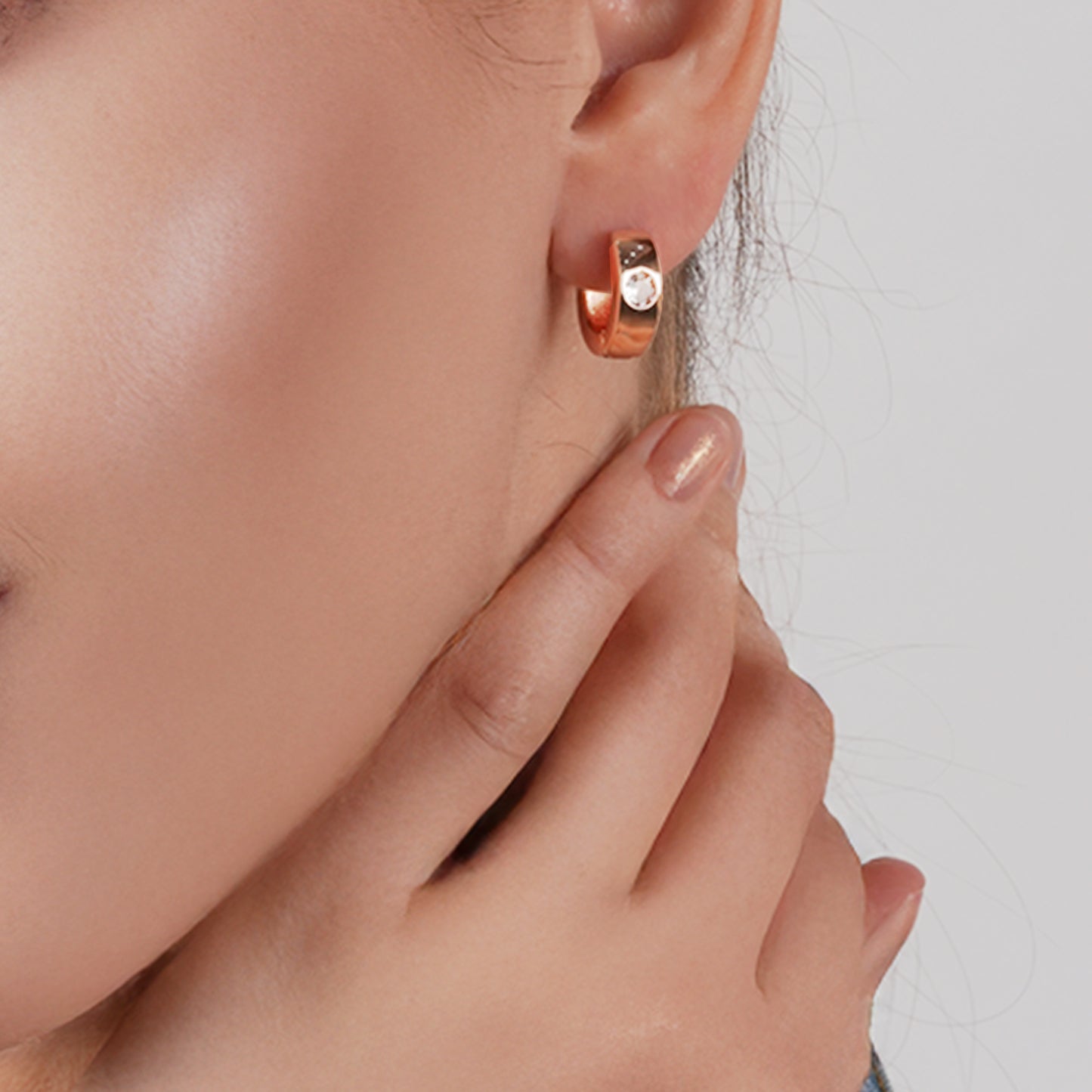 Crystal Hoop Earrings