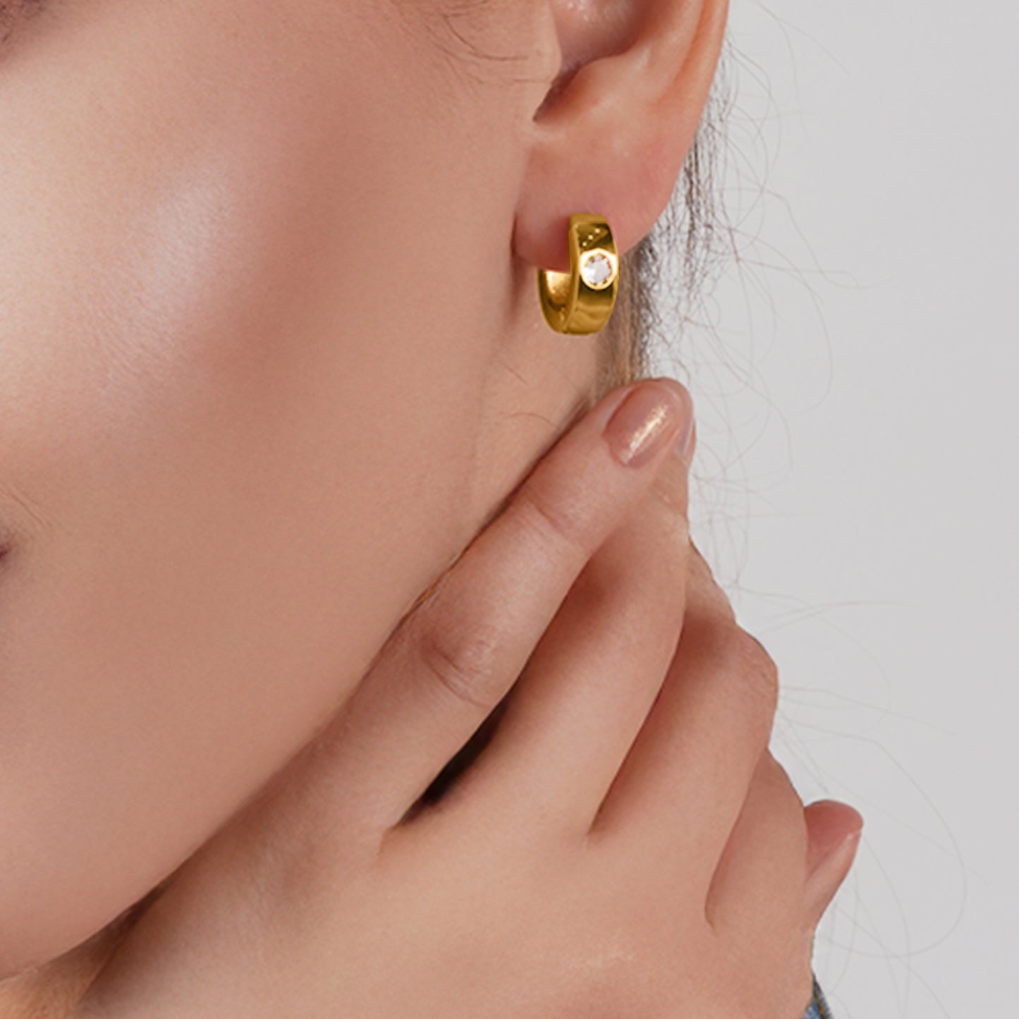 Crystal Hoop Earrings