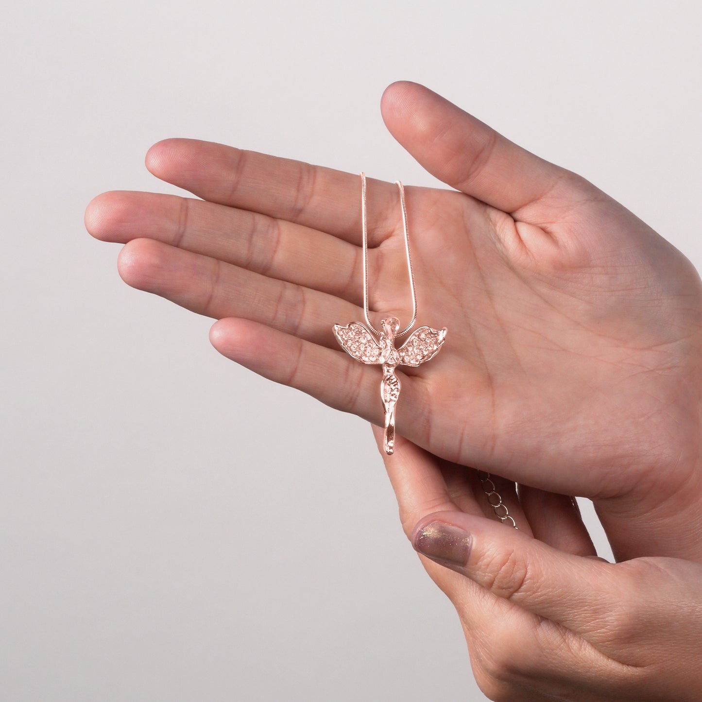 Guardian Angel Necklace With Crystals From Swarovski