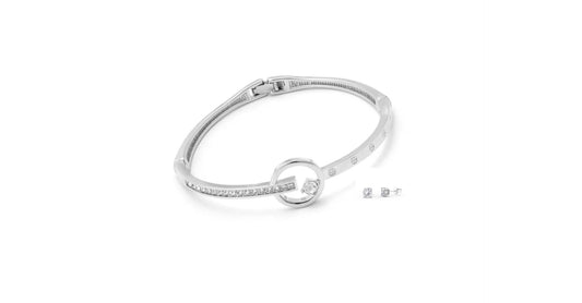 Halo Bangle & Earrings