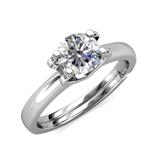 18K Gold Plated 925 Silver Moissanite Diamond 1 Carat
