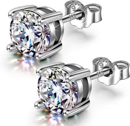 Swarovski® Laser Etched CZ Studs
