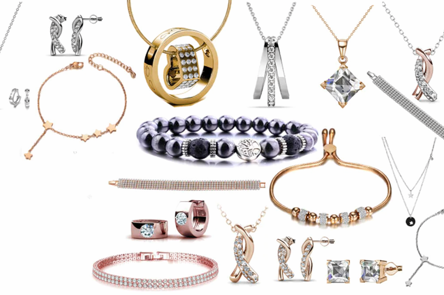 12 Piece gift set Encrusted with Crystals from Swarovski