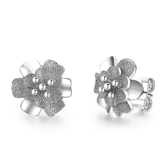 925 Flower Earrings