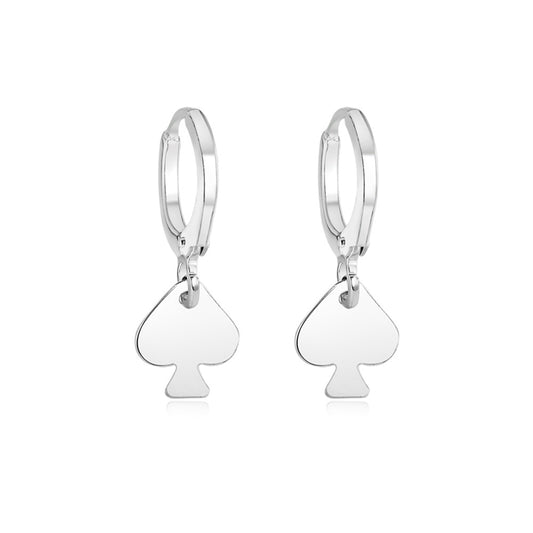 925 Heart Drop Earrings
