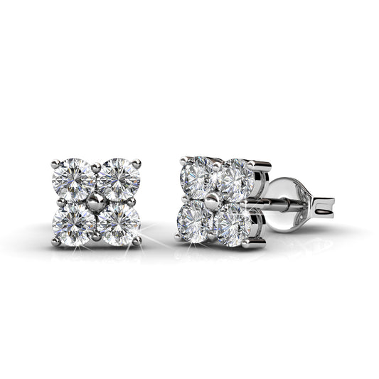 Sweet Square Stud Earrings