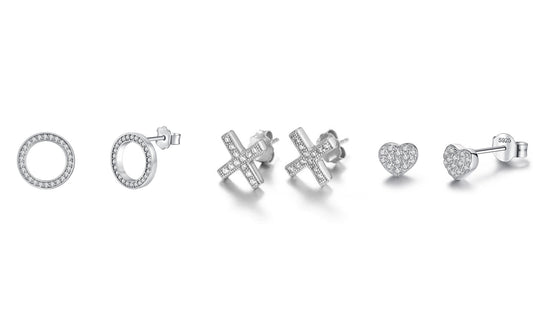 Pave Earring 3 Pack