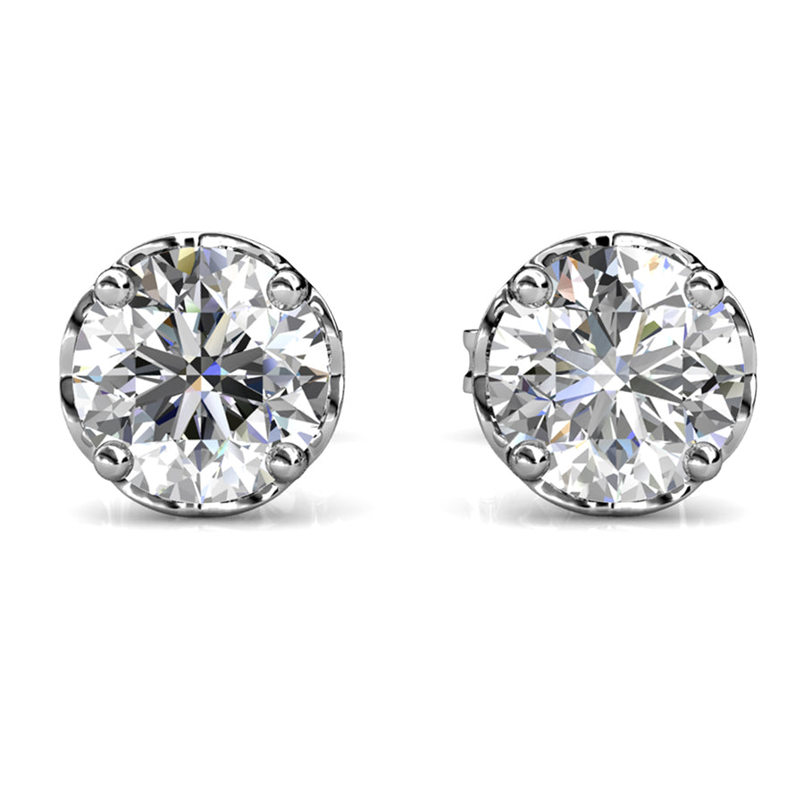 Brilliant Cut Moissanite Diamond Earrings