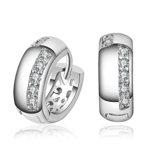 Pave Loop Earrings